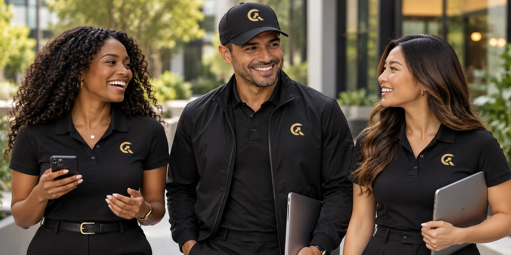 CloserHQ field sales team in branded gear